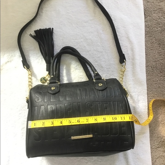 NWT, Gorgeous Steve Madden Satchel, Black In Color - Picture 4 of 8